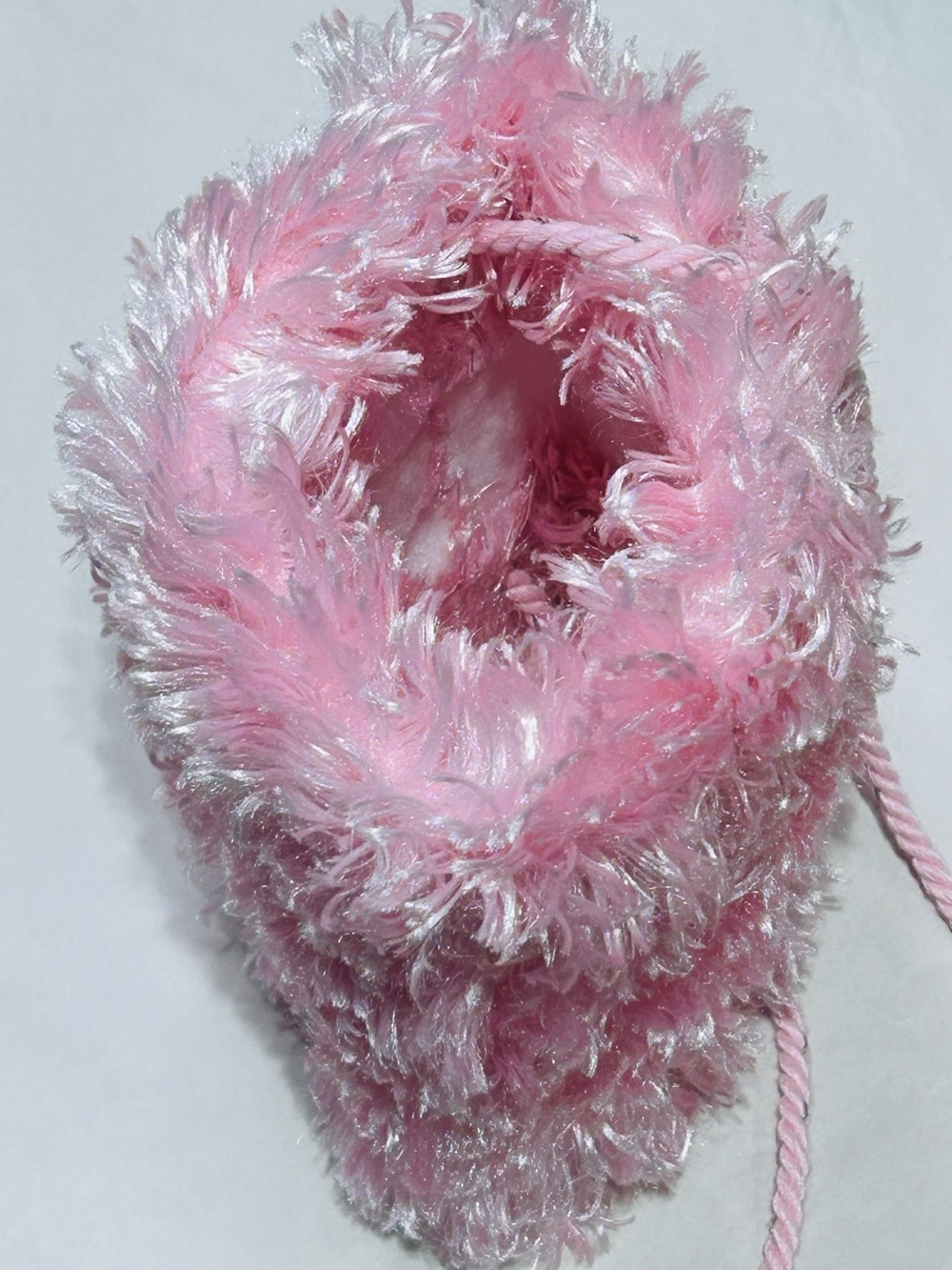 Muff Pink Faux Fur Childs  Winter Hand Warmer